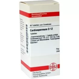 CARDIOSPERMUM D 12 tabletten, 80 stuks