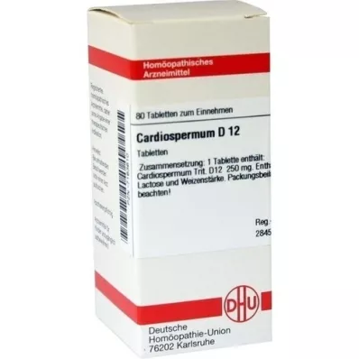 CARDIOSPERMUM D 12 tabletten, 80 stuks