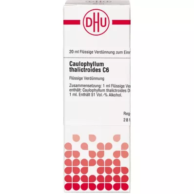 CAULOPHYLLUM THALICTROIDES C 6 Verdunning, 20 ml