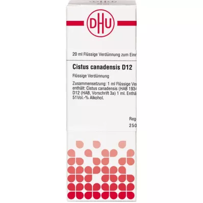 CISTUS CANADENSIS D 12 Verdunning, 20 ml