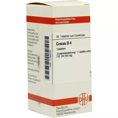 CROCUS D 4 tabletten, 80 st