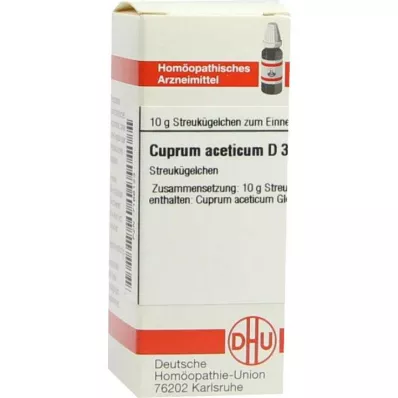 CUPRUM ACETICUM D 3 bolletjes, 10 g
