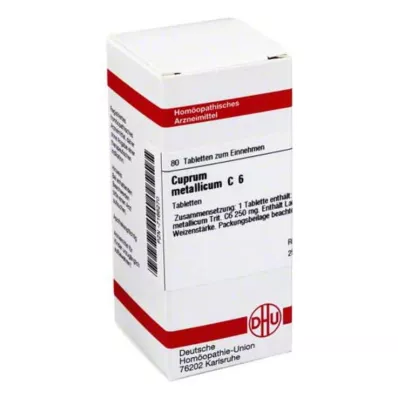 CUPRUM METALLICUM C 6 tabletten, 80 st CUPRUM METALLICUM C 6 tabletten, 80 st