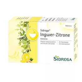 SIDROGA Wellness Gember Citroen Filterzakjes voor thee, 20X2.0 g