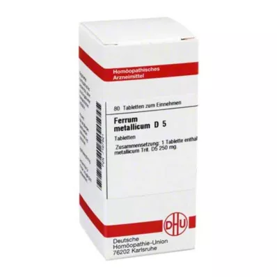 FERRUM METALLICUM D 5 tabletten, 80 st FERRUM METALLICUM D 5 tabletten, 80 st