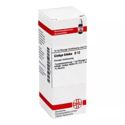 GINKGO BILOBA D 12 Verdunning, 20 ml