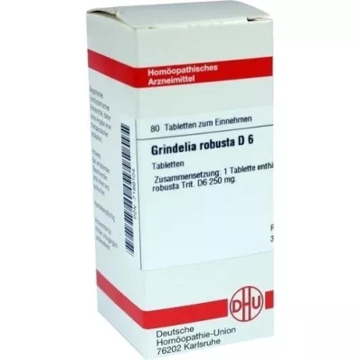 GRINDELIA ROBUSTA D 6 tabletten, 80 stuks