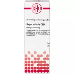 HEPAR SULFURIS C 200 Verdunning, 20 ml