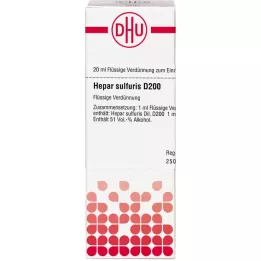 HEPAR SULFURIS D 200 verdunning, 20 ml