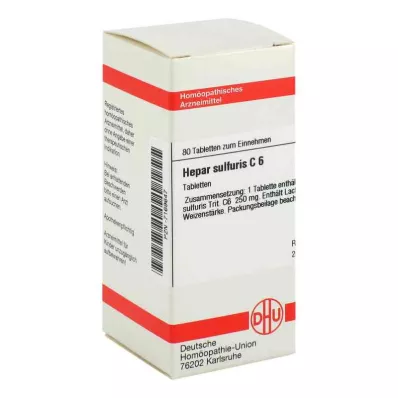 HEPAR SULFURIS C 6 tabletten, 80 st HEPAR SULFURIS C 6 tabletten, 80 st