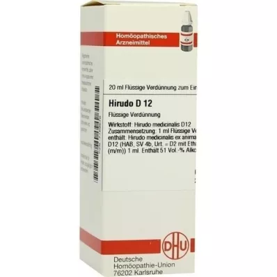 HIRUDO D 12 Verdunning, 20 ml