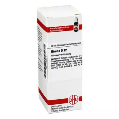 DHU Hirudo D 12 Verdunning, 20 ml DHU Hirudo D 12 Verdunning, 20 ml