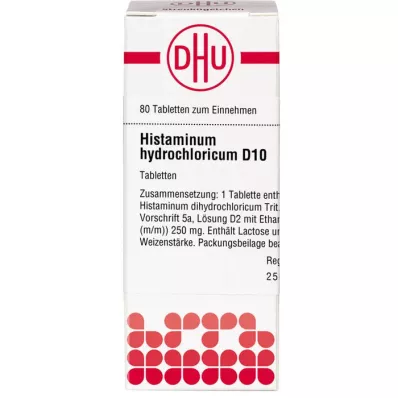 HISTAMINUM hydrochloricum D 10 tabletten, 80 st