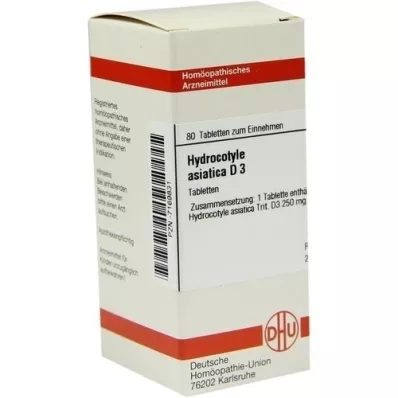 HYDROCOTYLE asiatica D 3 tabletten, 80 st