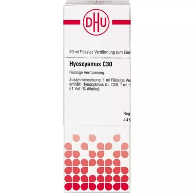 HYOSCYAMUS C 30 verdunning, 20 ml