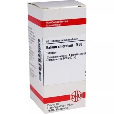 KALIUM CHLORATUM D 30 tabletten, 80 st