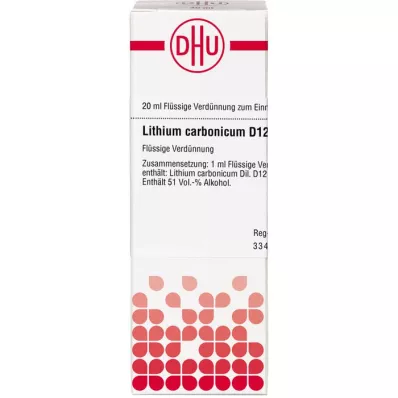 LITHIUM CARBONICUM D 12 Verdunning, 20 ml