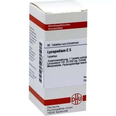 LYCOPODIUM C 5 tabletten, 80 st