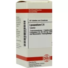 LYCOPODIUM C 6 tabletten, 80 st