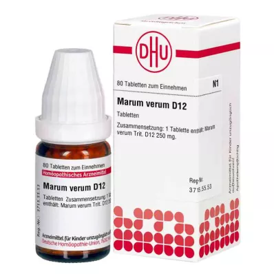 Marum Verum D12 tabletten (80 stuks) Marum Verum D12 tabletten (80 stuks)
