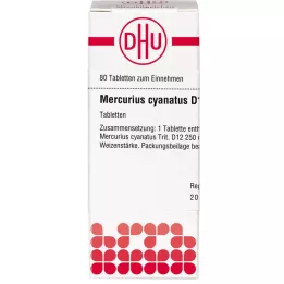 MERCURIUS CYANATUS D 12 tabletten, 80 stuks