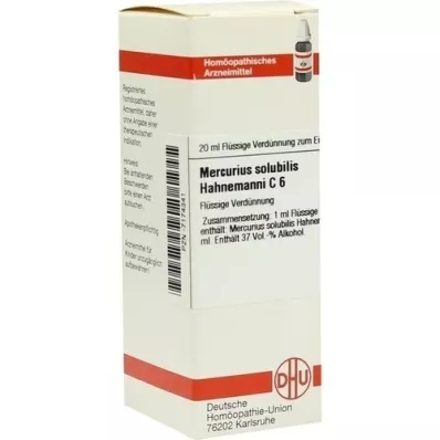 MERCURIUS SOLUBILIS Hahnemanni C 6 Verdunning, 20 ml