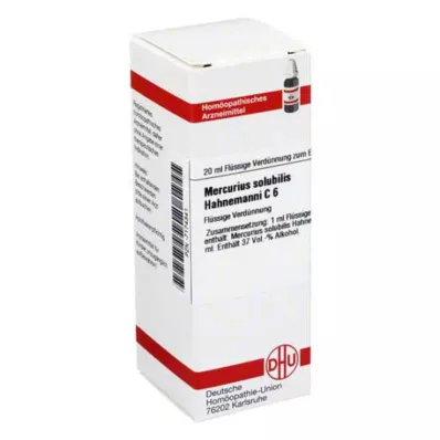 MERCURIUS SOLUBILIS Hahnemanni C 6 Verdunning, 20 ml MERCURIUS SOLUBILIS Hahnemanni C 6 Verdunning, 20 ml