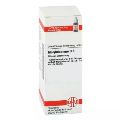 MOLYBDAENUM D 6 Verdunning, 20 ml