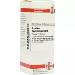 NATRIUM BICARBONICUM D 6 Verdunning, 20 ml