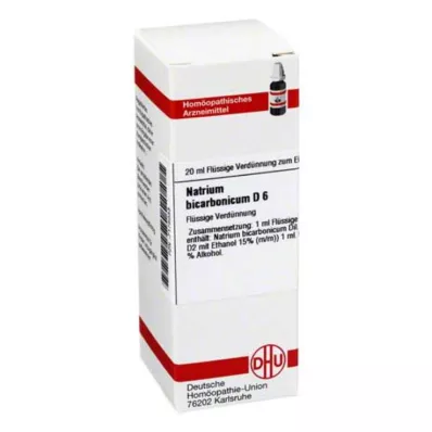 NATRIUM BICARBONICUM D 6 Verdunning, 20 ml NATRIUM BICARBONICUM D 6 Verdunning, 20 ml