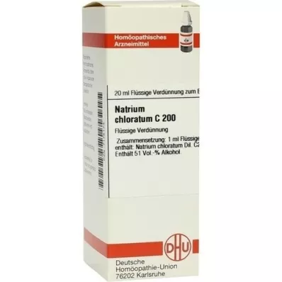 NATRIUM CHLORATUM C 200 Verdunning, 20 ml