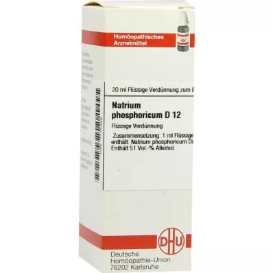 NATRIUM PHOSPHORICUM D 12 Verdunning, 20 ml NATRIUM PHOSPHORICUM D 12 Verdunning, 20 ml