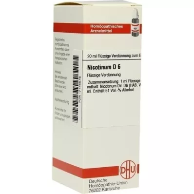 NICOTINUM D 6 Verdunning, 20 ml