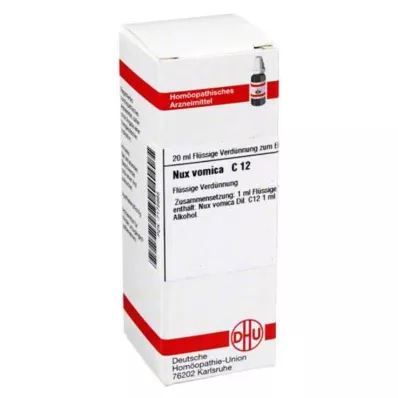 NUX VOMICA C 12 Verdunning, 20 ml NUX VOMICA C 12 Verdunning, 20 ml