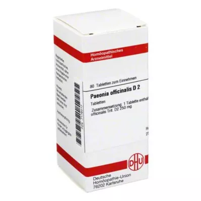 PAEONIA OFFICINALIS D 2 tabletten, 80 st PAEONIA OFFICINALIS D 2 tabletten, 80 st