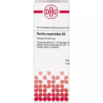 PERILLA OCYMOIDES D 3 Verdunning, 20 ml