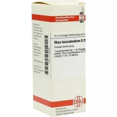 RHUS TOXICODENDRON D 200 verdunning, 20 ml