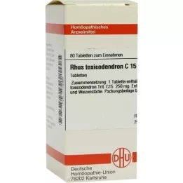 RHUS TOXICODENDRON C 15 tabletten, 80 stuks