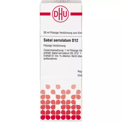 SABAL SERRULATUM D 12 Verdunning, 20 ml