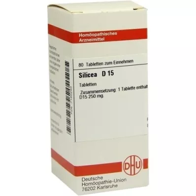 SILICEA D 15 tabletten, 80 stuks