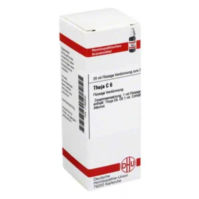 THUJA C 6 Verdunning, 20 ml THUJA C 6 Verdunning, 20 ml