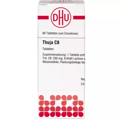 THUJA C 9 tabletten, 80 stuks