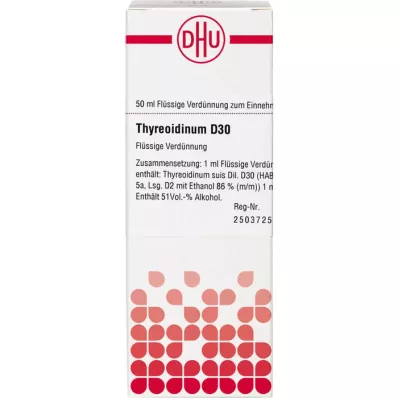 THYREOIDINUM D 30 Verdunning, 50 ml