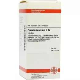 ZINCUM CHLORATUM D 12 tabletten, 200 stuks