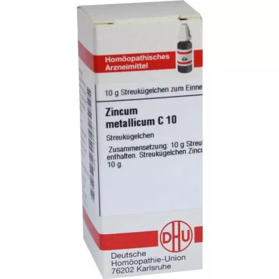ZINCUM METALLICUM C 10 bolletjes, 10 g ZINCUM METALLICUM C 10 bolletjes, 10 g