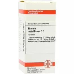 ZINCUM METALLICUM C 6 tabletten, 80 st