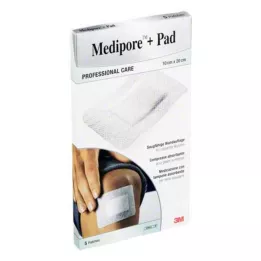 MEDIPORE+Pad 3M 10x20cm 3570NP Pleister, 5 stuks