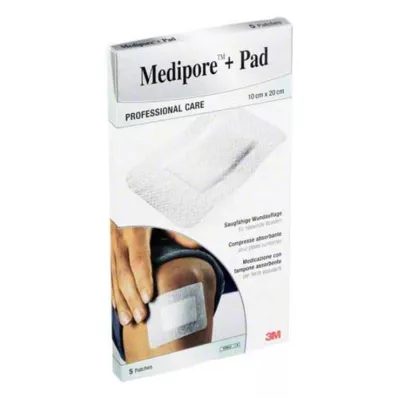 Medipore + Pad 3M 10x20cm 3570NP pleister, 5 st Medipore + Pad 3M 10x20cm 3570NP pleister, 5 st