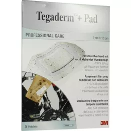 TEGADERM 3M Plus Pad 9x15 cm Kant-en-klaar.3589NP, 5 st