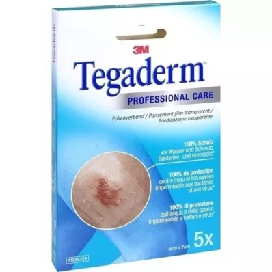 TEGADERM 3M Film 6x7 cm 1624NP, 5 stuks